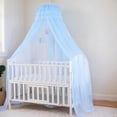thumbnail image 1 of Baby Crib Bed Mosquito Net Princess Bed Canopy Blue, 1 of 6