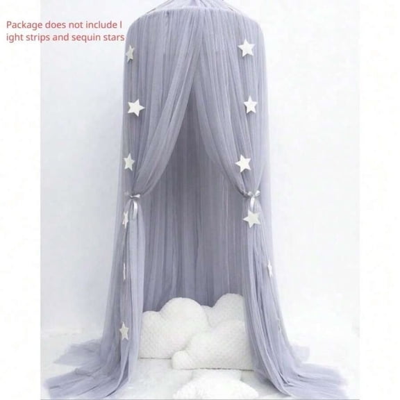 Baby Crib Hanging Mosquito Net Canopy, Soft Dome Bed Tent for Infant & Kids, Princess Style Bed Canopy, Pest Protection & Room Decoration for Baby Bedroom