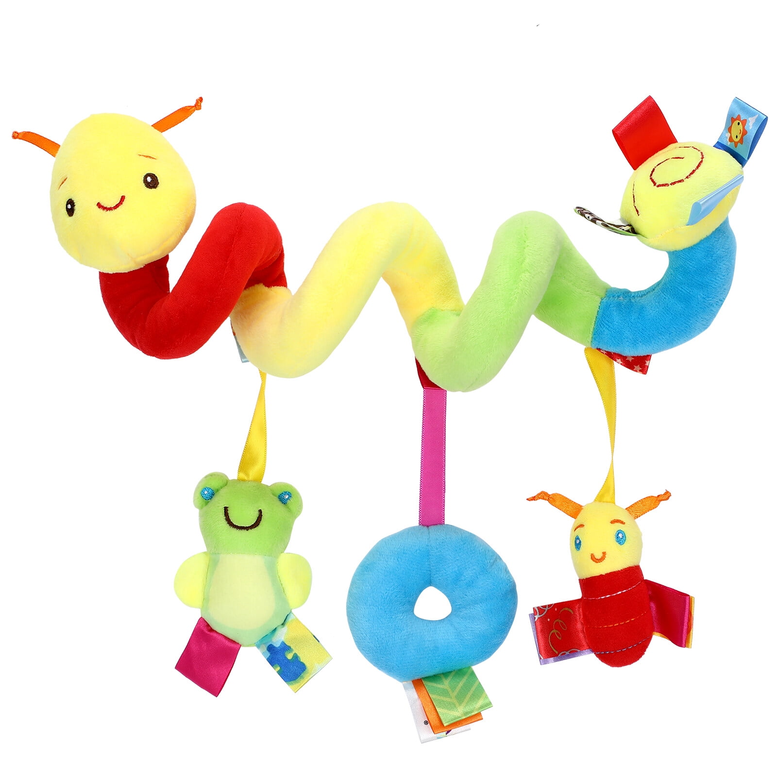 Baby Crib Hanging Rattle Toy Infant Funny Stroller Toy Spiral Car Seat