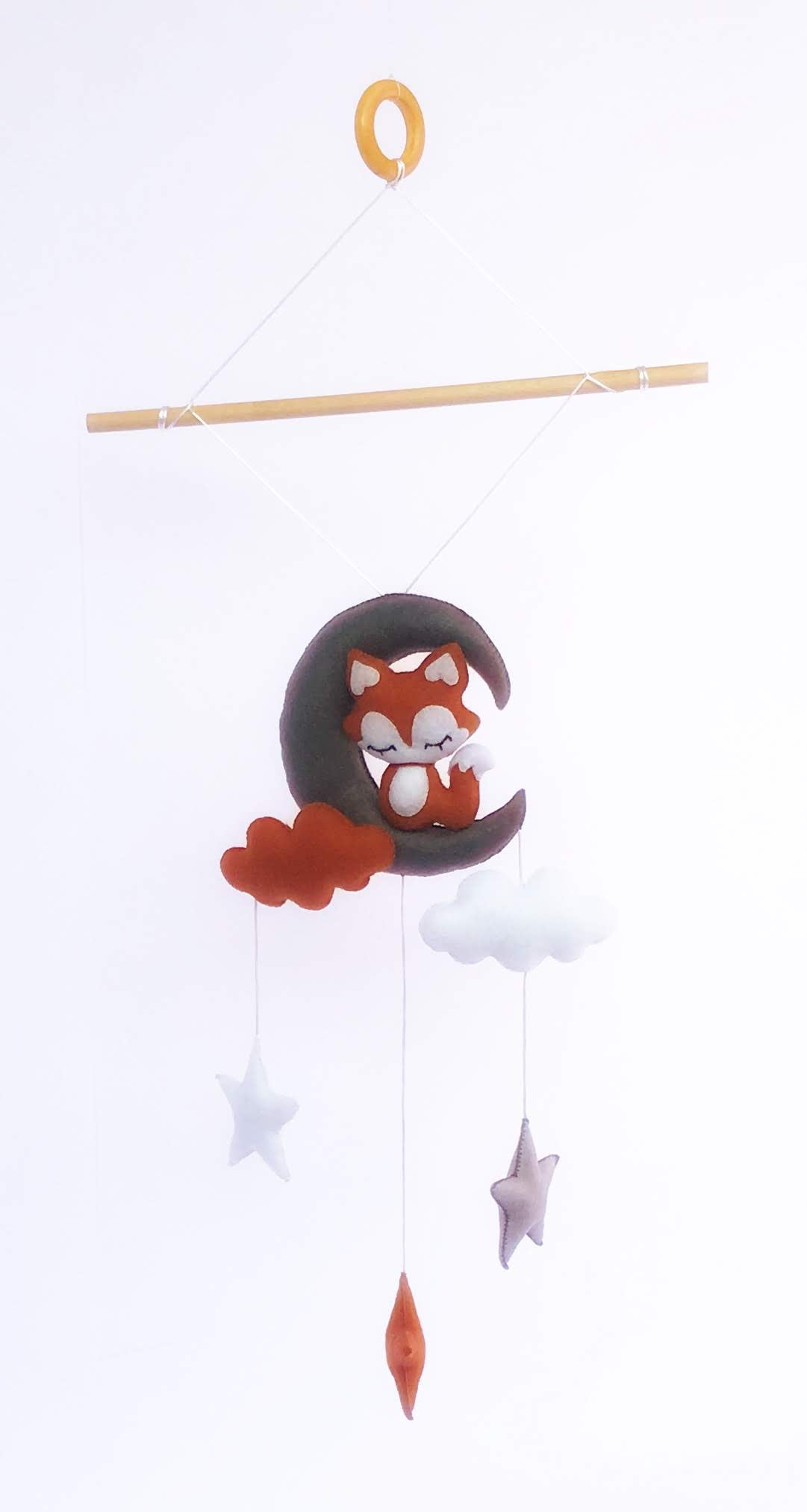 Baby Crib Mobile Fox - Baby Ceiling Mobile - Baby Gift - Baby Fox Mobile - Mobile for Nursery Decoration