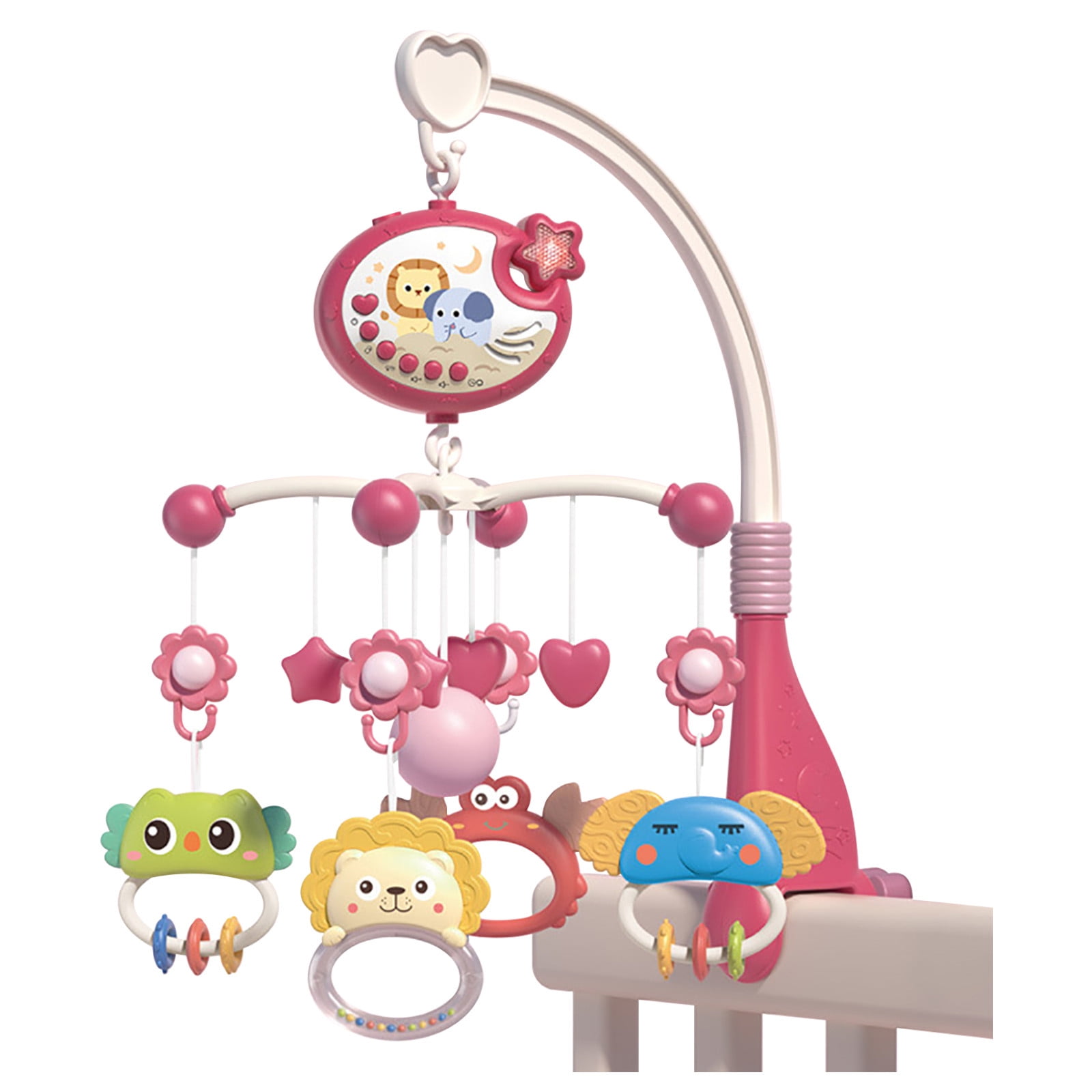 Baby Crib Mobile, Rotating Music Mobile, 400 Ringtones Remote Control ...