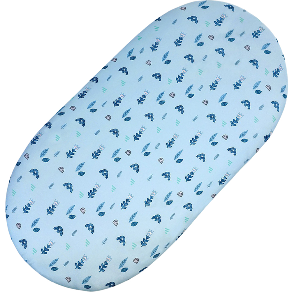 Baby Crib Sheet Baby Mattress Sheet Cover Oval Sheet for Boys Girls (Random Style