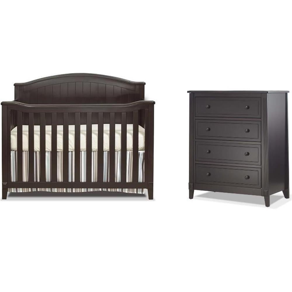 blue and brown or white and gold dress Oeuf Classic Crib (Birch) main image 1