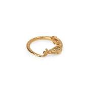 Bella by Thorne Baby Croc Adult Ring, Gold- 7, (Unisex)