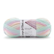 Baby Cuddles Yarn by Loops & Threads - Yarn for Knitting - Crochet - Weaving - and Arts & Crafts - Multi - Acrylic - Polyamide - 4 oz