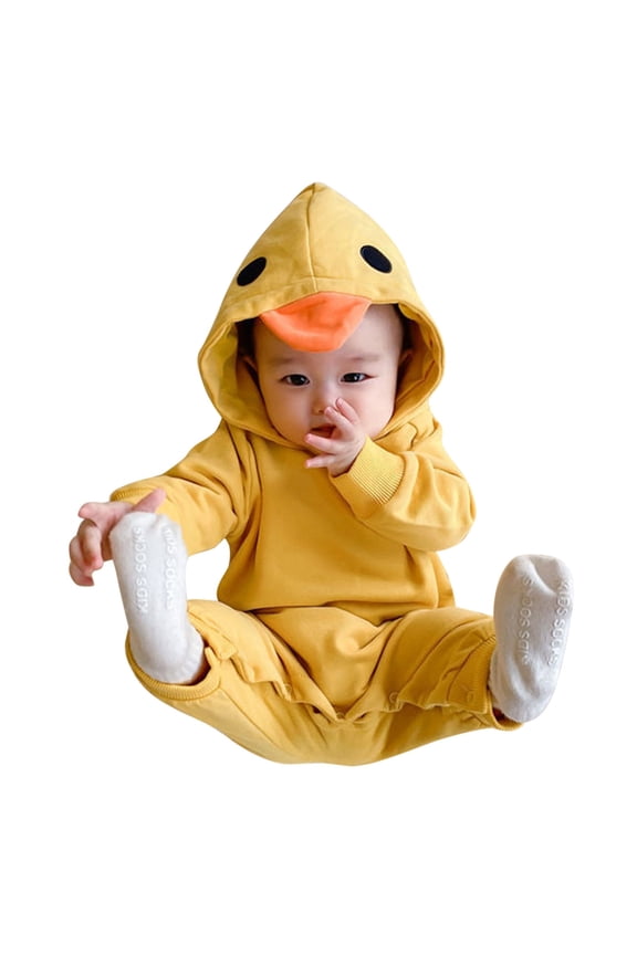 Baby Cute Animal Jumpsuit 3D Pajamas Long Sleeve Hooded Romper Sleeper Sweatshirt Playsuit Baby Boy Easter Outfits 12 to 18 Month Boy Clothes 12-18 Month Boy Clothes Baby Boy