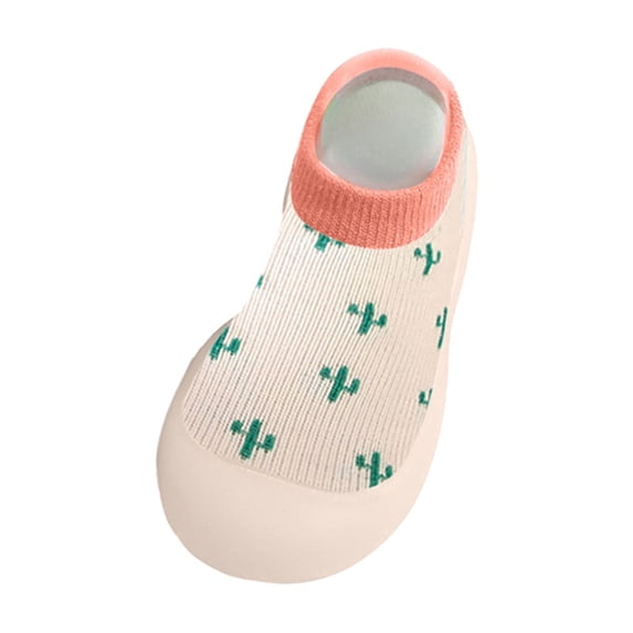 Baby Cute Cartoon Sock Shoes Toddler Kids Non Slip Walking Shoes Boys Girls Indoor House Slippers