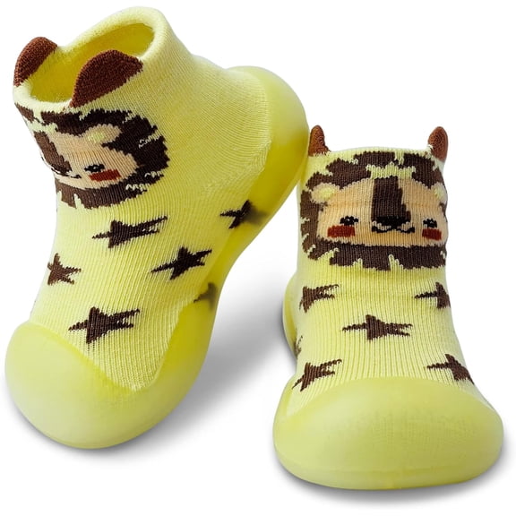 Baby Cute Floor Shoes Boys Girls First Walking Shoes Non Slip Soft Sole Sneakers Toddler Infant Babygirl Sock Shoes