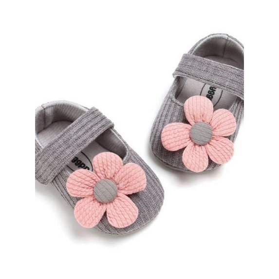 Baby Cute Flower Princess Soft-soled Toddler Cotton Fabric Shoes