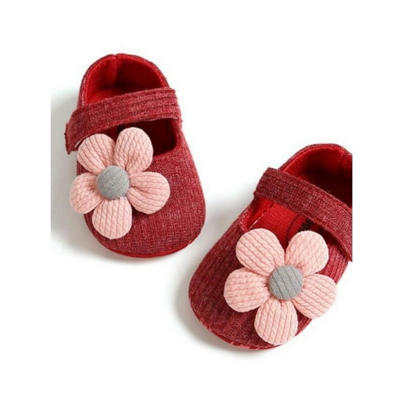 Baby Cute Flower Princess Soft-soled Toddler Cotton Fabric Shoes