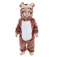 thumbnail image 1 of Baby Cute Hooded Jumpsuit Unisex Toddler Animal Outfit Baby Bodysuit Long Sleeve Baby Fall Outfits Clothes 6-12 Months, 1 of 4