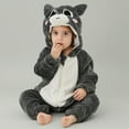 thumbnail image 1 of Baby Cute Hooded Jumpsuit Unisex Toddler Animal Outfit Baby Bodysuit Long Sleeve Halloween Outfits Clothes 2-3 Years, 1 of 5