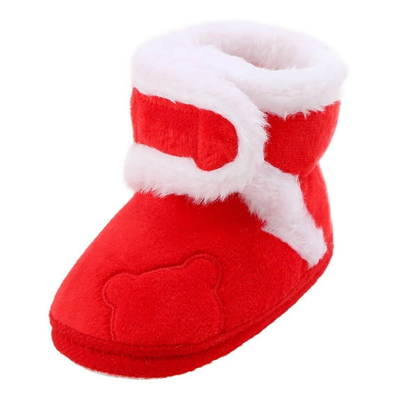 Baby Cute Winter Shoes,Shoes Fashion Flat Warm Cotton Boots Bag Soft Sole Toddler Booties, Soft Sole Shoes Boots(Size:0-6 Months)