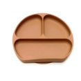 thumbnail image 1 of Baby D-Shaped Dinner Plate Compartmentalised Tray Silicone Suction Cup One Piece Baby Autonomous Eating Drop Proof Tableware, 1 of 7