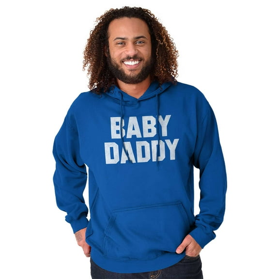 Baby Daddy Funny Expecting Fathers Men Big & Tall Graphic Hoodie Brisco Brands 5X