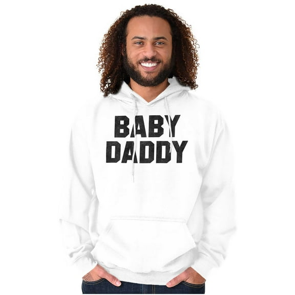 Baby Daddy Funny Expecting Fathers Hoodie Hooded Sweatshirt Men Brisco Brands X
