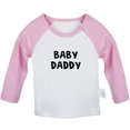 thumbnail image 1 of Baby Daddy Funny T shirt For Baby, Newborn Babies T-shirts, Infant Tops, 0-24M Kids Graphic Tees Clothing (Long Pink Raglan T-shirt, 6-12 Months), 1 of 4