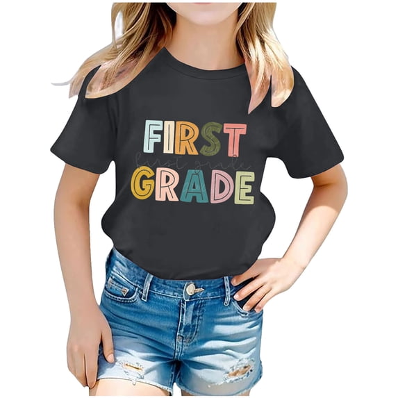 Baby Days Rciityk Little Boys Girls Short Sleeve T-Shirt Toddler Kids Graphic Tees Tops Casual Crewneck Summer Clothes for 8 Years