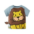 thumbnail image 1 of Baby Days Savings! EGNMCR Baby Boy Clothes Boys Tshirts Cotton Short Sleeve Cartoons Printed Tees for 3-4 Years Boys Girls T Shirt Spring/Summer Sale Clearance, 1 of 3