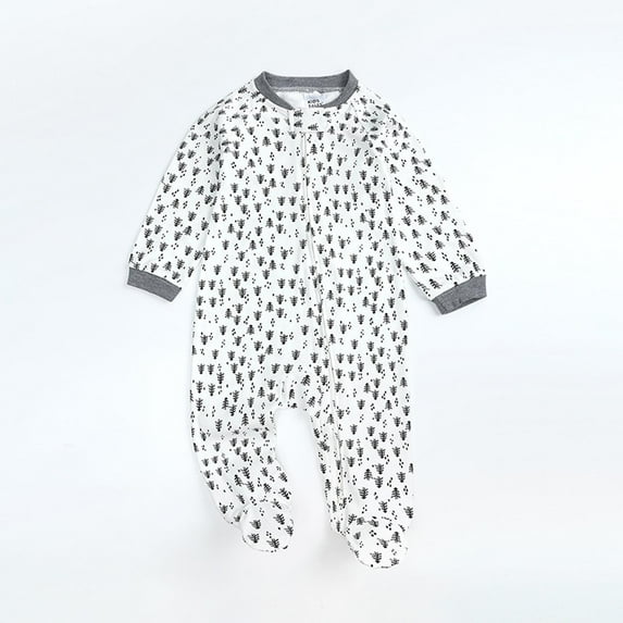 Baby Days Savings! Joau Newborn Infant Baby Boys Girls Zip Up Onesie Romper Long Sleeve Footies Bodysuit Jumpsuit Coveralls Toddler Outfits Clothes 0-18 Months