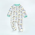 thumbnail image 1 of Baby Days Savings! Joau Newborn Infant Baby Boys Girls Zip Up Onesie Romper Long Sleeve Footies Bodysuit Jumpsuit Coveralls Toddler Outfits Clothes 0-18 Months, 1 of 1