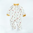 thumbnail image 1 of Baby Days Savings! Joau Newborn Infant Baby Boys Girls Zip Up Onesie Romper Long Sleeve Footies Bodysuit Jumpsuit Coveralls Toddler Outfits Clothes 0-18 Months, 1 of 1