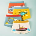 thumbnail image 1 of Miqool Baby Boys Boxer Briefs Soft Cotton Toddler Dinosaur Underwear Children Truck Panties for Kids Aged 3-9 Years Old, Tag Free & Breathable, 4 Pack, 1 of 3