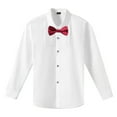 thumbnail image 1 of Miqool Boys Dress Shirts Formal Tuxedo Shirt Solid Soft Cotton Long Sleeve Button Down Shirt with Bow Tie, 1 of 5