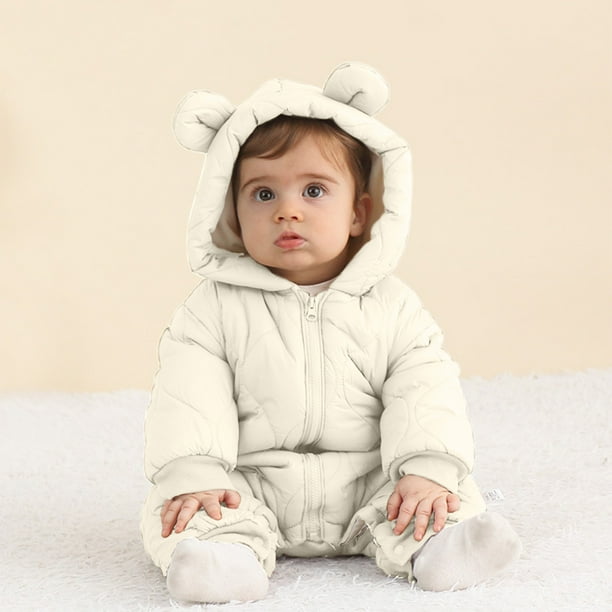 Baby Deals!Baby Baby Puffer Onesie Boys Girls Winter Fleece