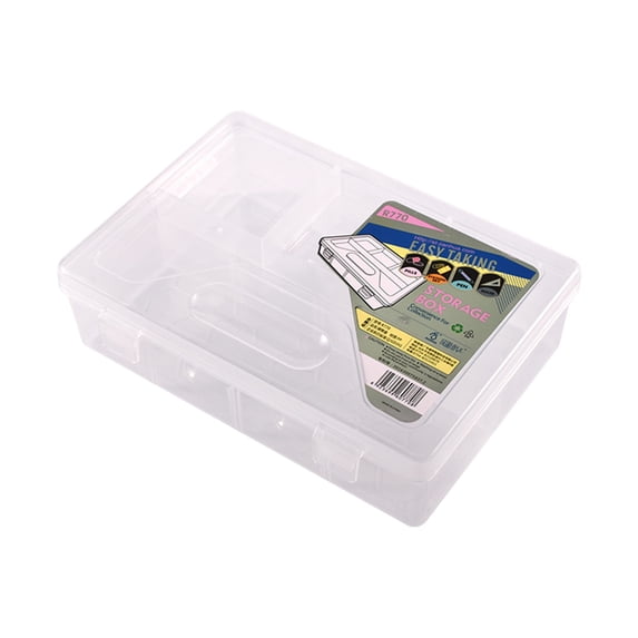 Baby Deals Large Capacity Double-layer Transparent Pencil Case, Multifunctional Storage Box, Stationery Box