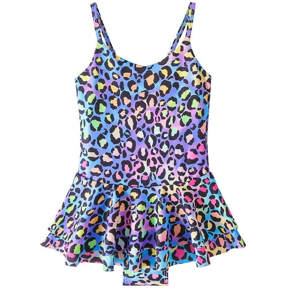 Toddler Girl Clothes,One Piece Bikini for Toddler Toddler Kids Baby Girls Fashion Cute Leopard Print Bikini Ruffles One-piece Swimsuit