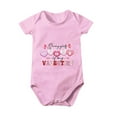 thumbnail image 1 of Baby Deals!Toddler Girl Clothes Clearance,Toddler Baby Boys Girl Comfortable Mother's Day Baseball Print Short Sleeve Romper Jumpsuit, 1 of 5