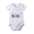 thumbnail image 1 of Baby Deals!Toddler Girl Clothes Clearance,Toddler Baby Boys Girl Comfortable Mother's Day Baseball Print Short Sleeve Romper Jumpsuit, 1 of 5