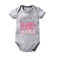 thumbnail image 1 of Baby Deals!Toddler Girl Clothes Clearance,Toddler Baby Boys Girl Comfortable Mother's Day Baseball Print Short Sleeve Romper Jumpsuit, 1 of 7
