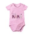 thumbnail image 1 of Baby Deals!Toddler Girl Clothes Clearance,Toddler Baby Boys Girl Comfortable Mother's Day Baseball Print Short Sleeve Romper Jumpsuit, 1 of 6