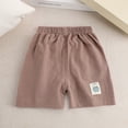 thumbnail image 1 of YANHAIGONG Girl Cotton Shorts with Elastic Band,1-6 Years Baby Toddler Girls Bike Shorts,Soft Girls Summer Dancewear Shorts,Solid Short for Kids, 1 of 5