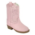 thumbnail image 1 of Baby Deer Little Girls Pink Pointed Toe Embroidery Western Boots 12 Kids, 1 of 7
