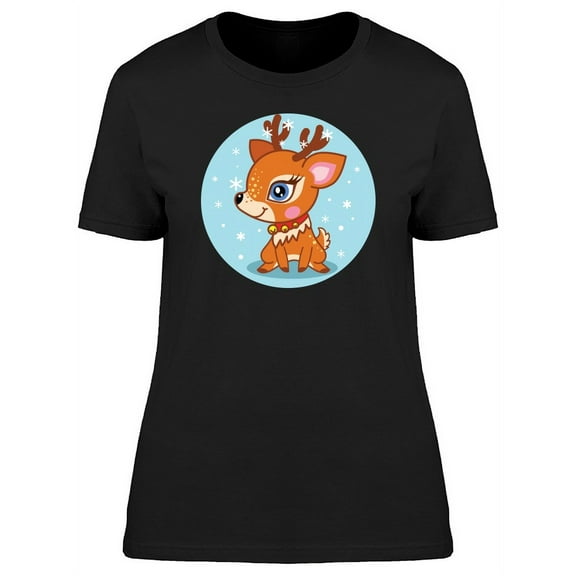 Baby Deer Sitting T-Shirt Women -Image by Shutterstock, Female Small