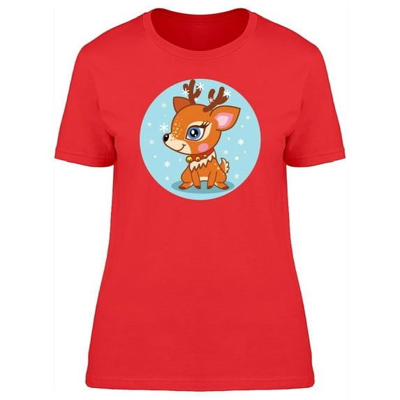 Baby Deer Sitting T-Shirt Women -Image by Shutterstock, Female x-Large