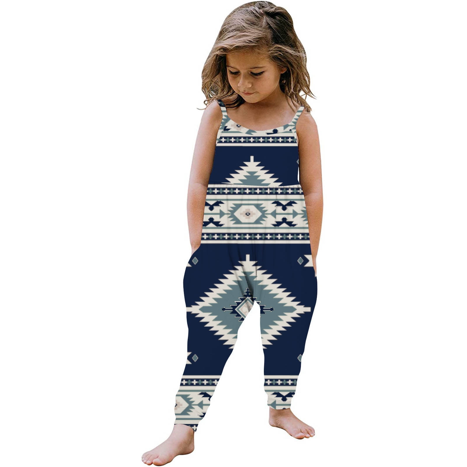 Baby Delas!1-6 Years Aztec Jumpsuit for Toddler Girls, One Piece Girls ...