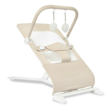 Baby Delight Alpine Organic Deluxe Portable Bouncer, Lightweight, Travel-Ready & Adjustable Recline, Organic Oat