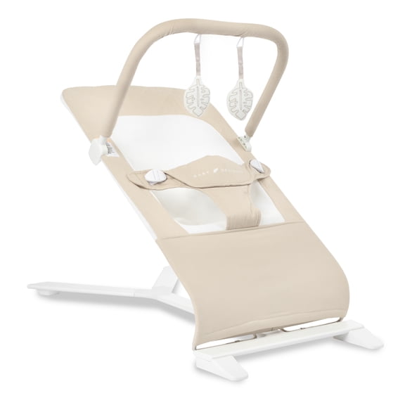 Baby Delight Alpine Deluxe Portable Baby Bouncer, for Infants 0-6 Months, Organic Oat