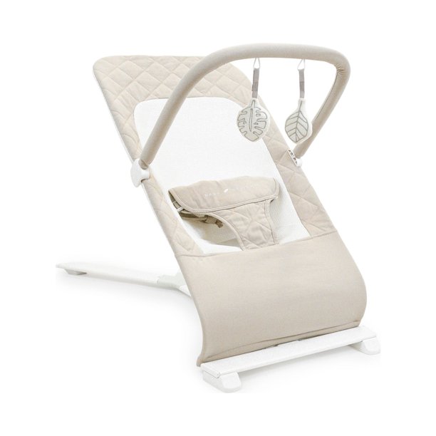 Baby Delight Alpine Deluxe Portable Baby Bouncer, for 06 Months, Organic Oat