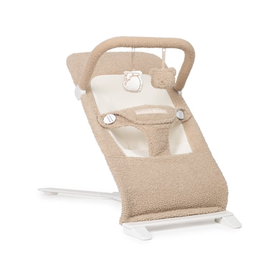 Baby Delight Alpine Deluxe Portable Bouncer, Tan Sherpa