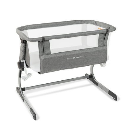 Baby Delight Beside Me Dreamer Bassinet & Bedside Sleeper, Charcoal Tweed, Ages 0-5 Months (Unisex)