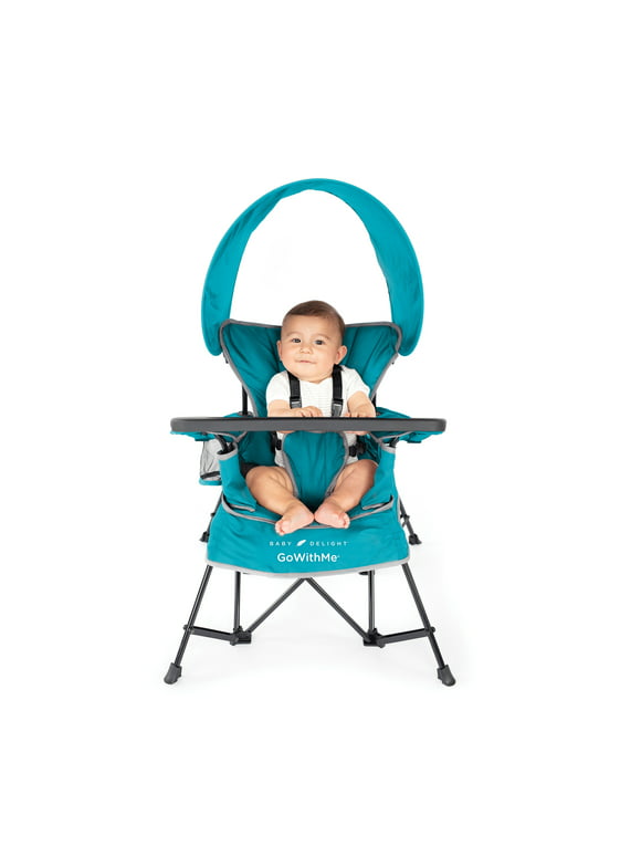Baby Delight Go With Me Jubilee Deluxe Portable Chair, Removable Canopy, Teal