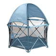 thumbnail image 1 of Go With Me Eclipse Deluxe Portable Playard with Canopy - Blue Wave (Unisex), 1 of 9