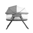 thumbnail interactive-video image 1 of Baby Delight Go with Me Slumber Portable Rocking Infant Bassinet, Removable Canopy, Charcoal Tweed, 1 of 14