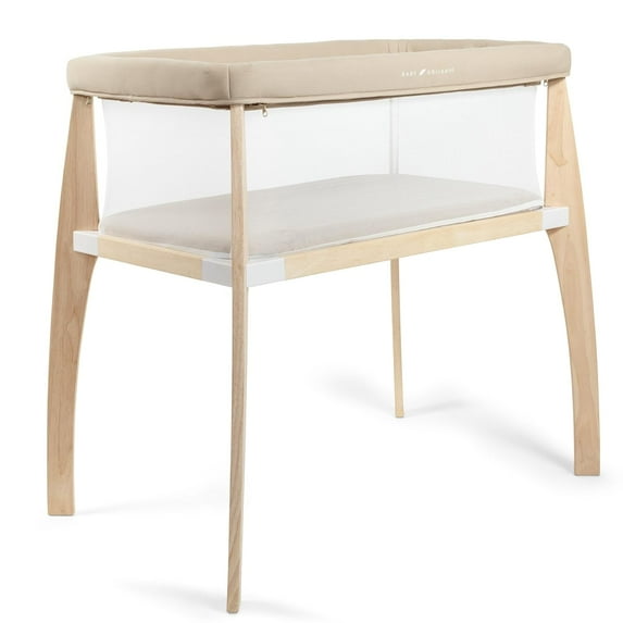 Baby Delight Heirloom Willow Wood Infant Bassinet, Organic Oat