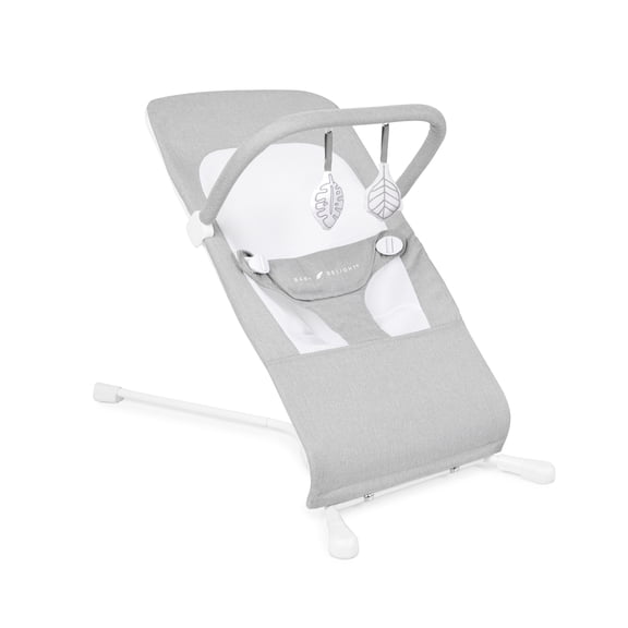 Baby Delight Highland Portable Baby Bouncer, 3-Position, Infants 0-6 Months, Pebble Grey (Unisex)